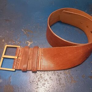 Stylish Tan Leather Belt Bag